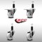 Service Caster 3'' SS Nylon Swivel 1-1/4'' Expanding Stem Caster Set 2 Total Lock Brakes, 4PK SCC-SSEXTTL20S314-NYS-2-S-2-114 - alternate 5